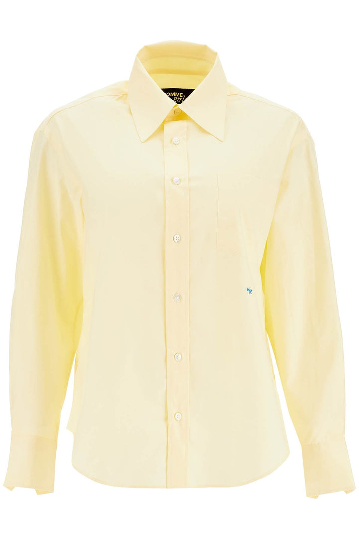 Pale Yellow Cotton 70's Style Women's Shirt