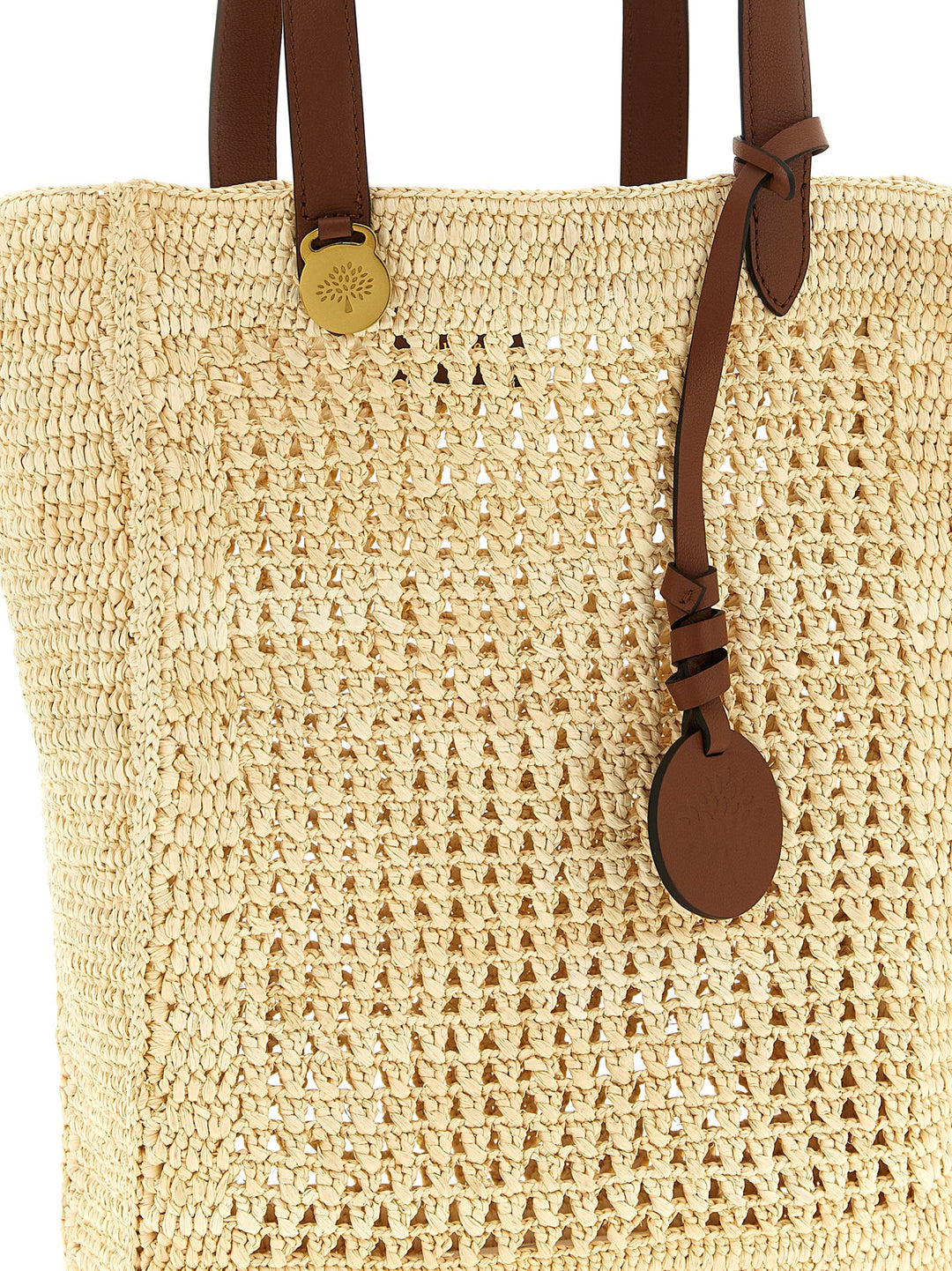 Mulberry Small Crochet Shopping Bag Tote Bag - Beige | 136c4fd2969ad10544bb027eefeb900071be1751