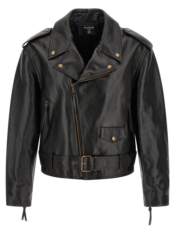 Biker Jacket Puffer Jackets Black