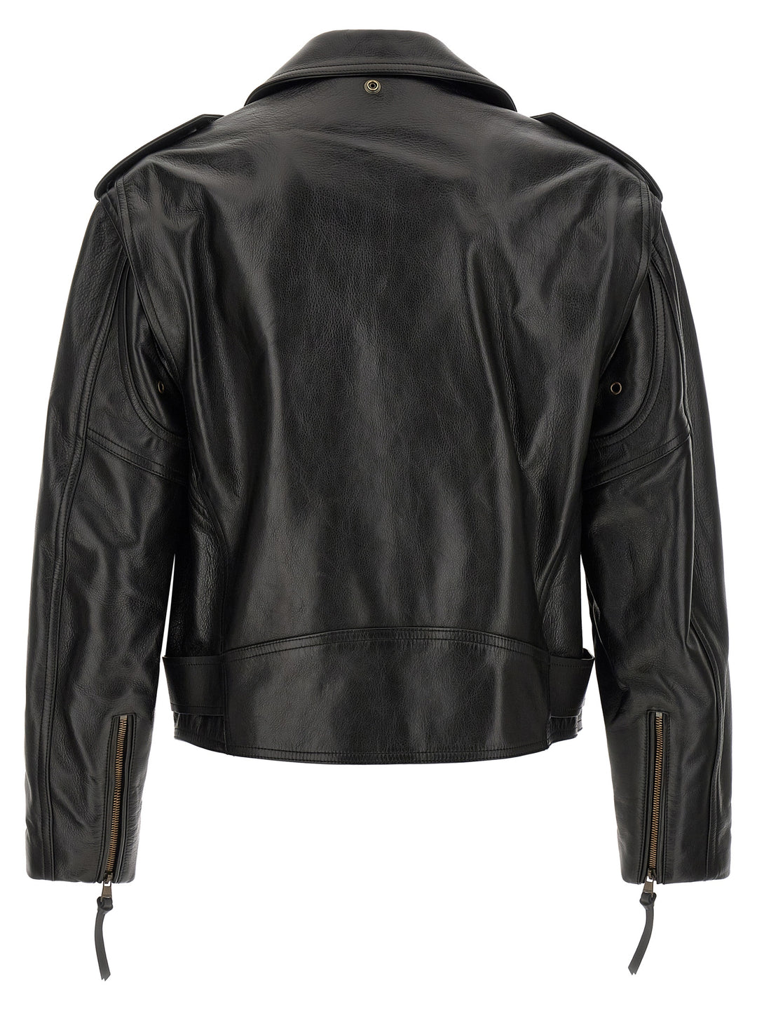 Balmain Biker Jacket Puffer Jackets - Black | 7926d4827ad087b9f4d6fab9eafd8ab3aa673209