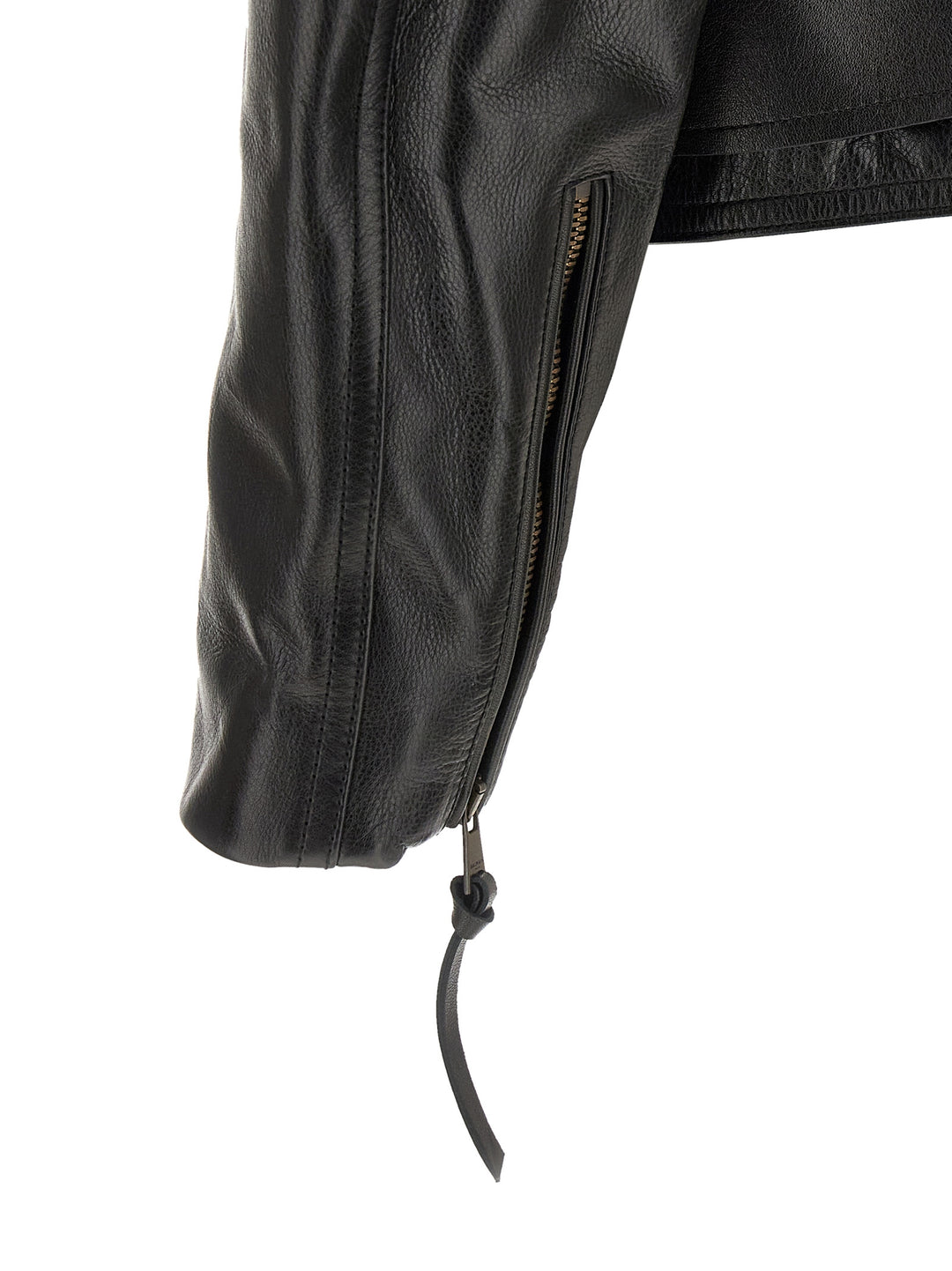 Balmain Biker Jacket Puffer Jackets - Black | 743cdb23dcd5f43bc95851fcf2b072462f8fa6d1