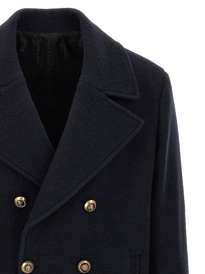 Balmain Wool Caban Coats and Trench Coats - Blue | 195e8973998a9f156e117a862d1db737539ed0b3