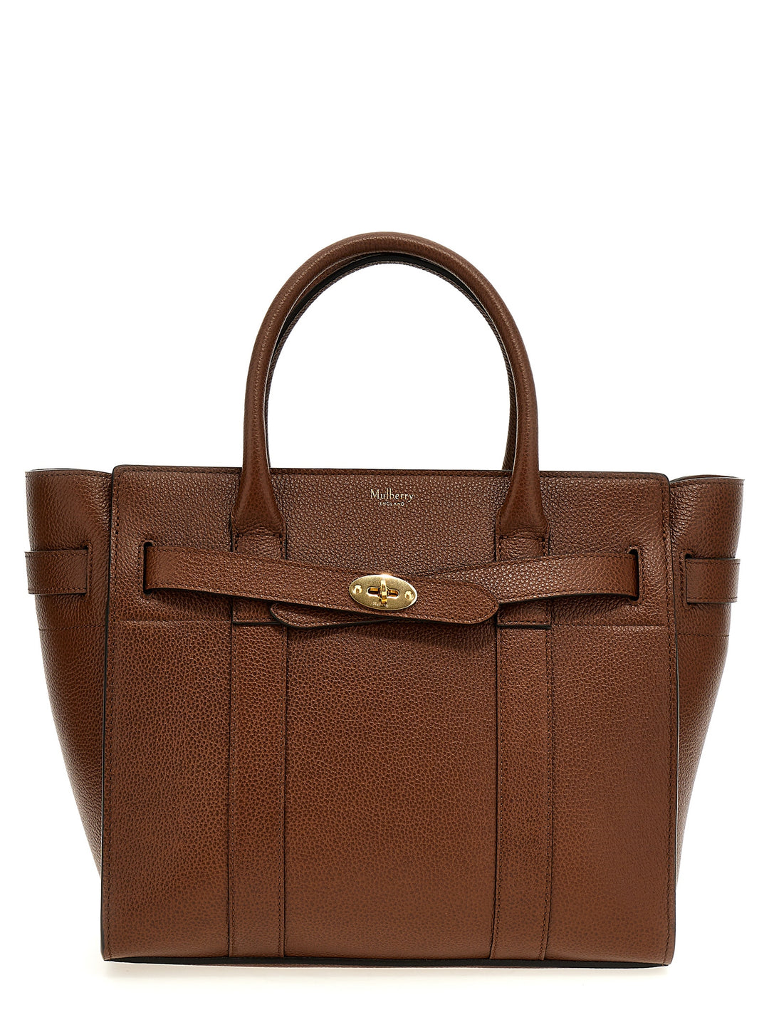 Small Zipped Bayswater Tote Bag Brown