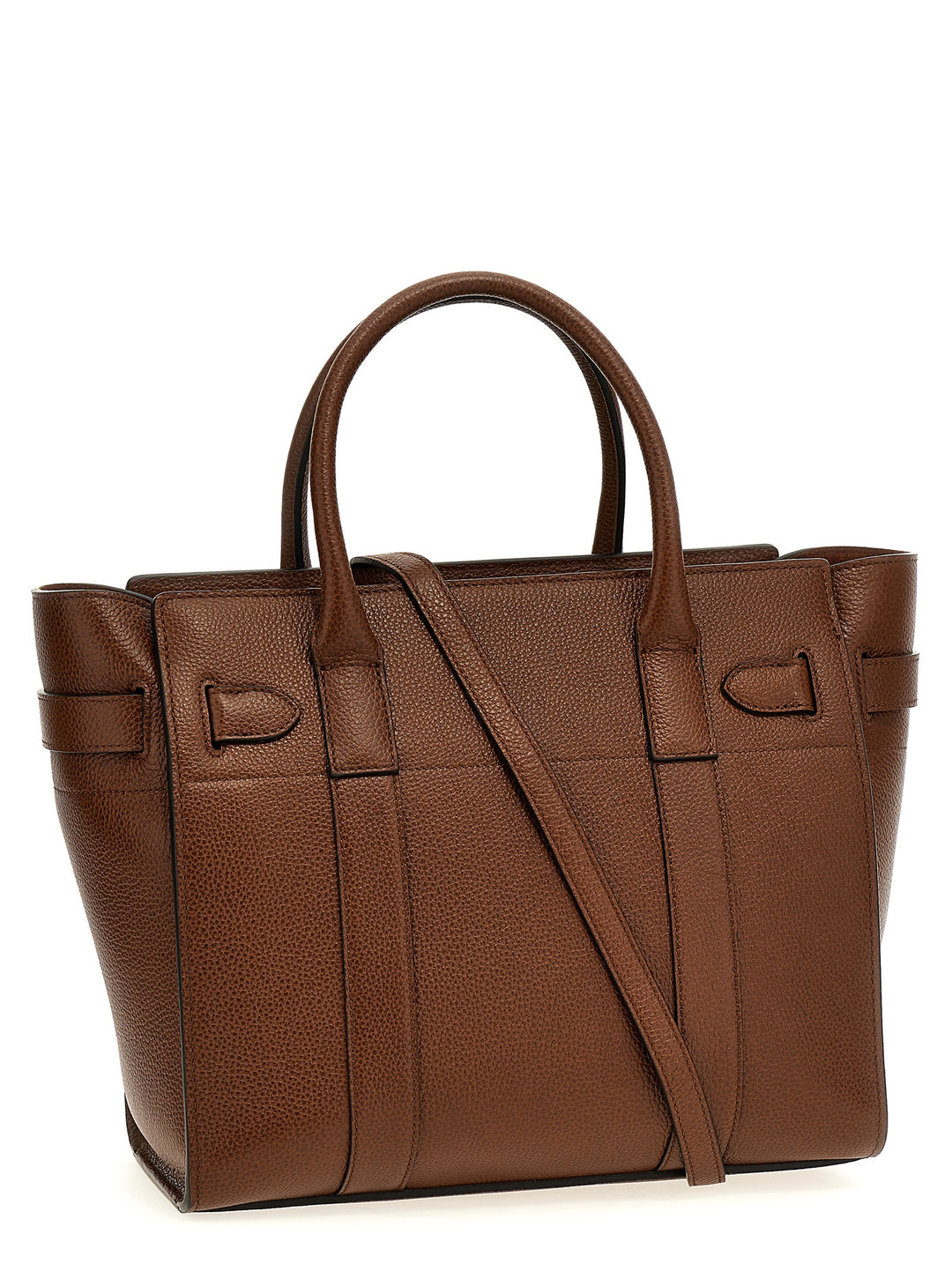 Small Zipped Bayswater Tote Bag Brown