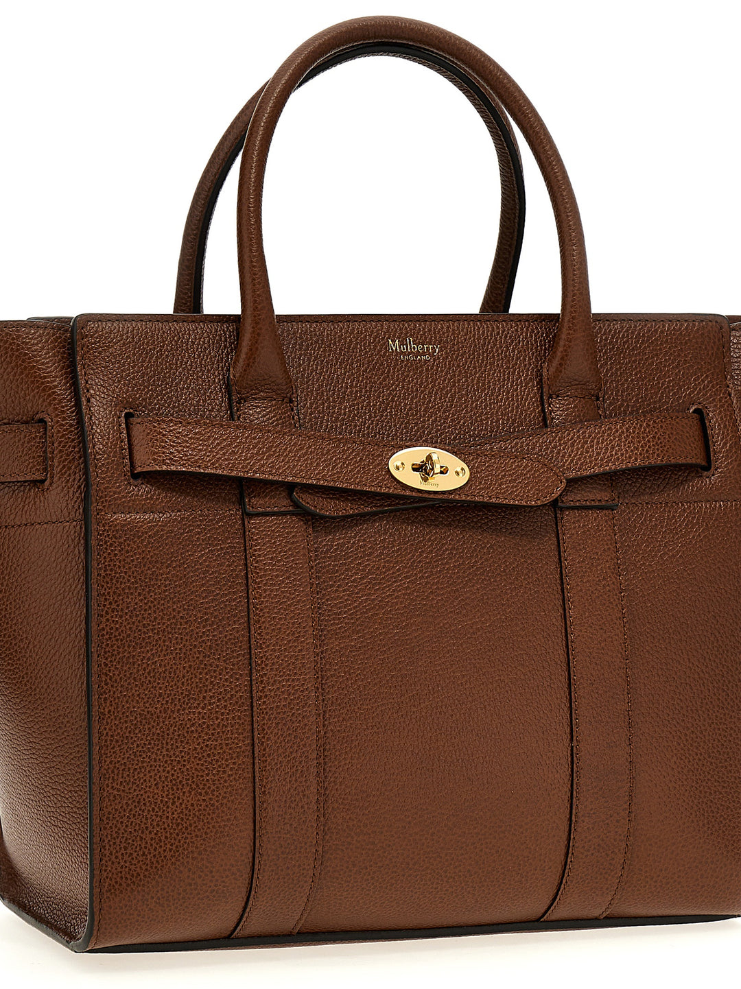 Small Zipped Bayswater Tote Bag Brown