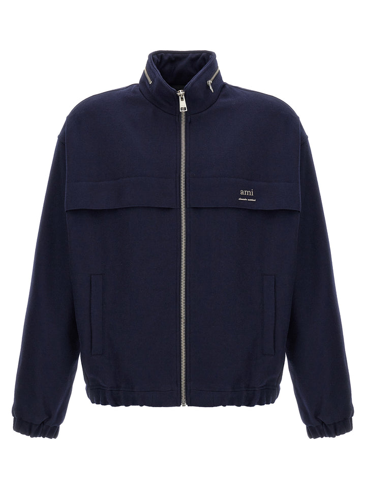 Ami Windbreaker Casual Jackets, Parka Blue