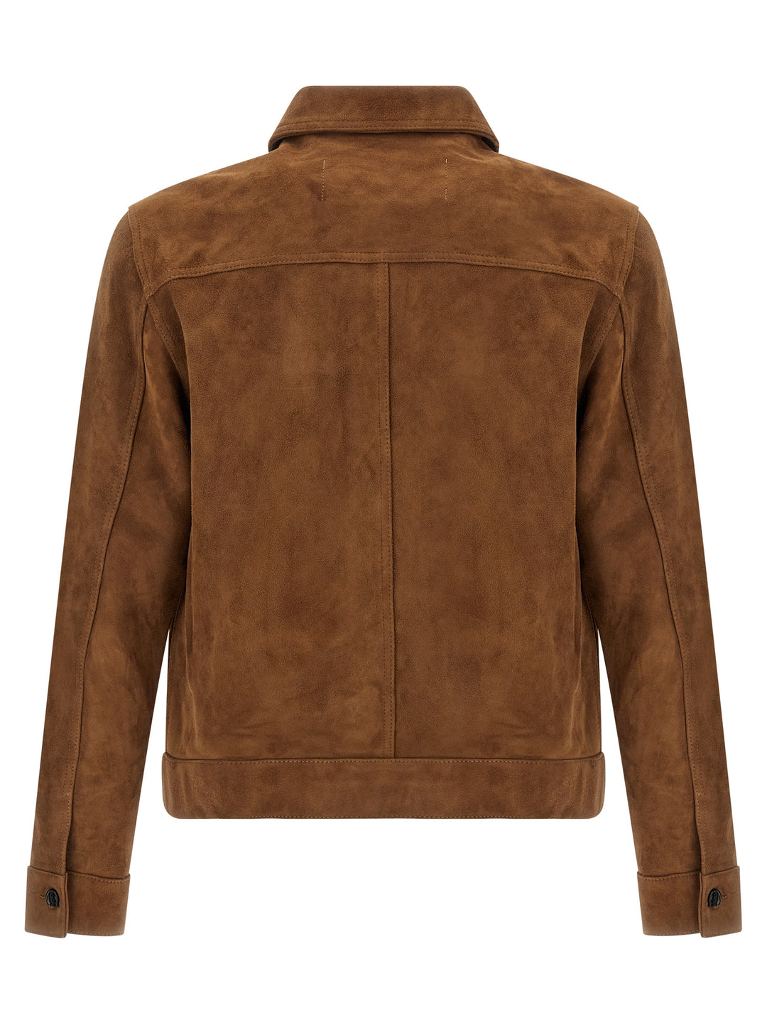 Ami Paris Suede Jacket Puffer Jackets - Brown | f0c253246dba44ba33e61ddf4c84a23ee1bd1c7e