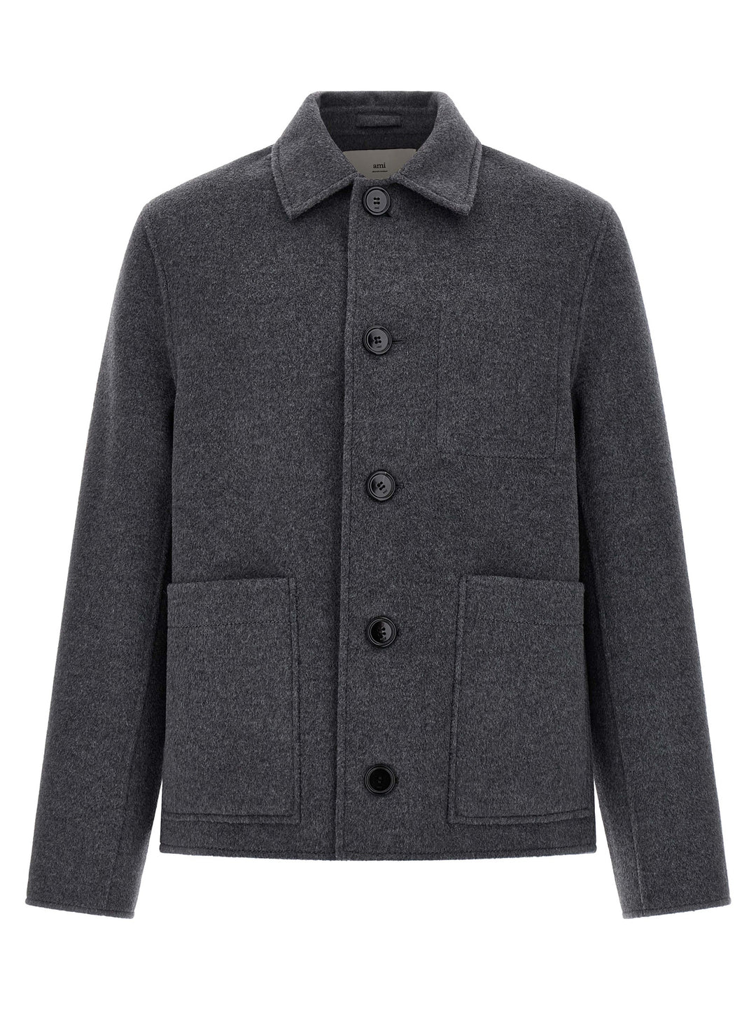 Ami Paris Boule Puffer Jackets - Gray | 7a8348e2098645d5c9d65b80019fed54ae284ae1