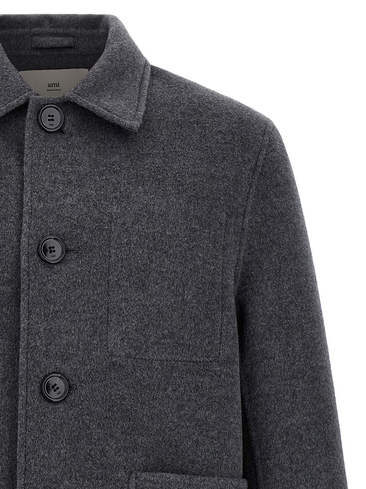 Ami Paris Boule Puffer Jackets - Gray | 5bf97c7f3a87fa87e3415b79fc064ae40518cf5f