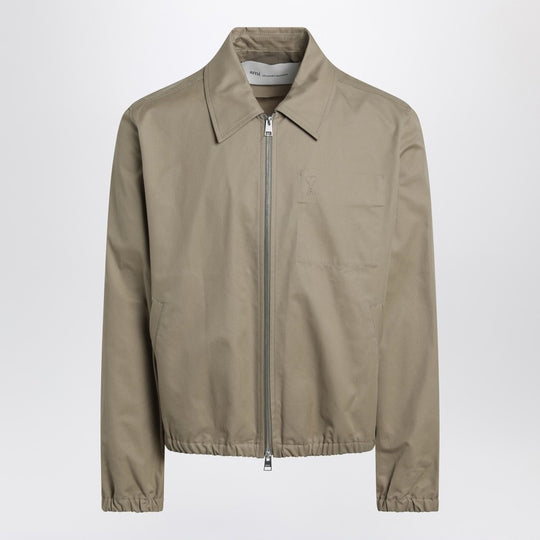 Beige Ami De Coeur Zip-Up Jacket