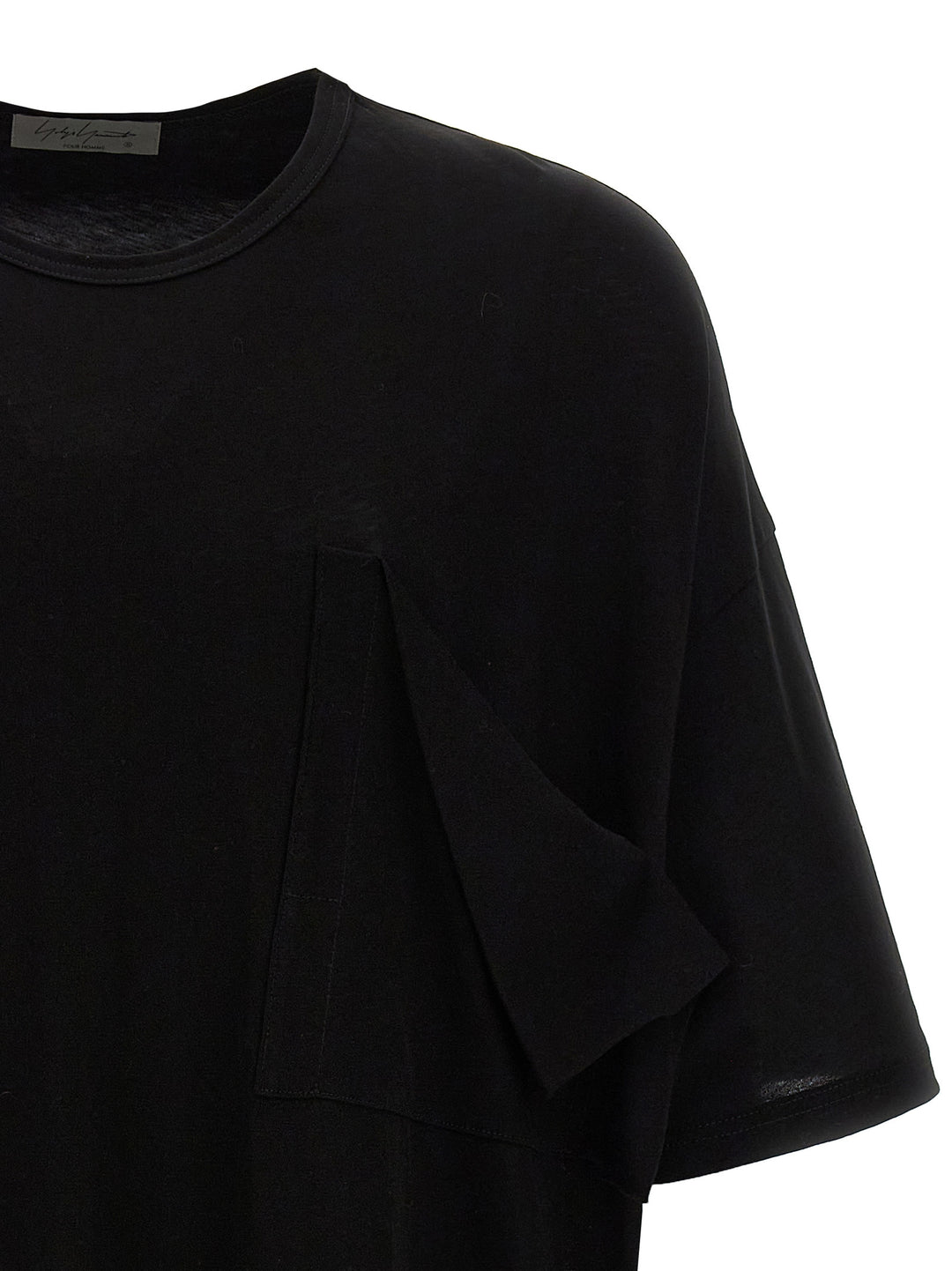 Unfinished Pocket T-Shirt Black