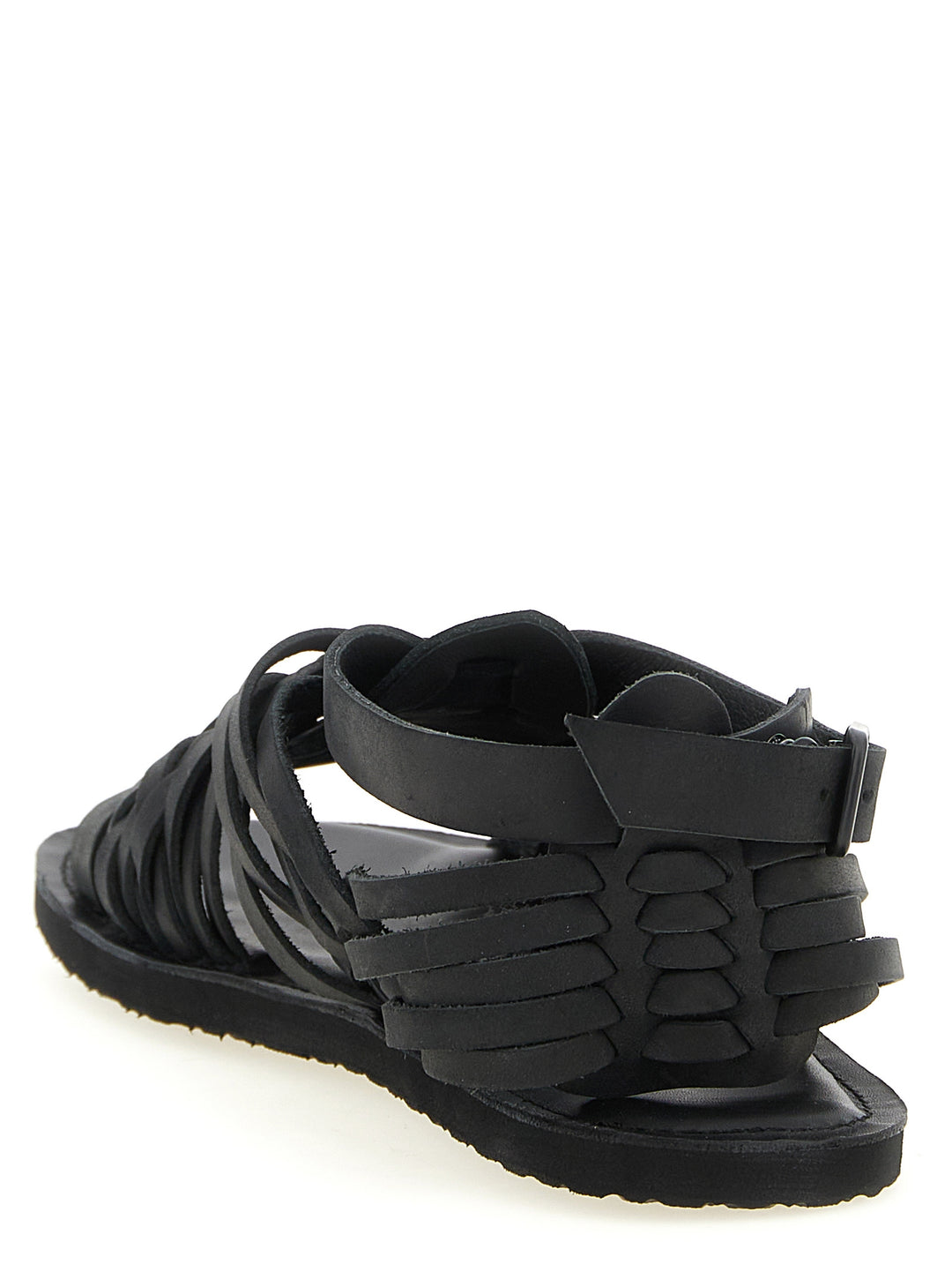Yohji Yamamoto Braided Leather Sandals - Black | c5c2268613aff770ebd376f4440978a5c4c5f61c