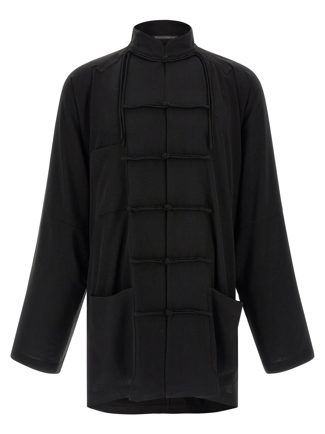 Yohji Yamamoto Ta Tuxedo China Blazer - Black | 37affe3854cb456cd0cfba33b79971b6da9166ae
