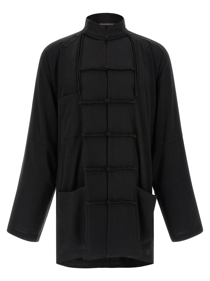 Yohji Yamamoto Ta Tuxedo China Blazer - Black | 37affe3854cb456cd0cfba33b79971b6da9166ae