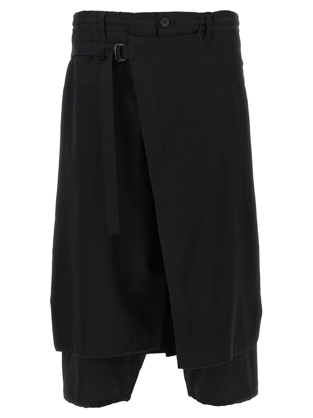 Yohji Yamamoto Standard Wrap Pants - Black | 36fd5a929b6393fda61ae116f4531a713b130923