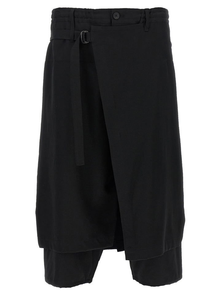 Yohji Yamamoto Standard Wrap Pants - Black | 36fd5a929b6393fda61ae116f4531a713b130923