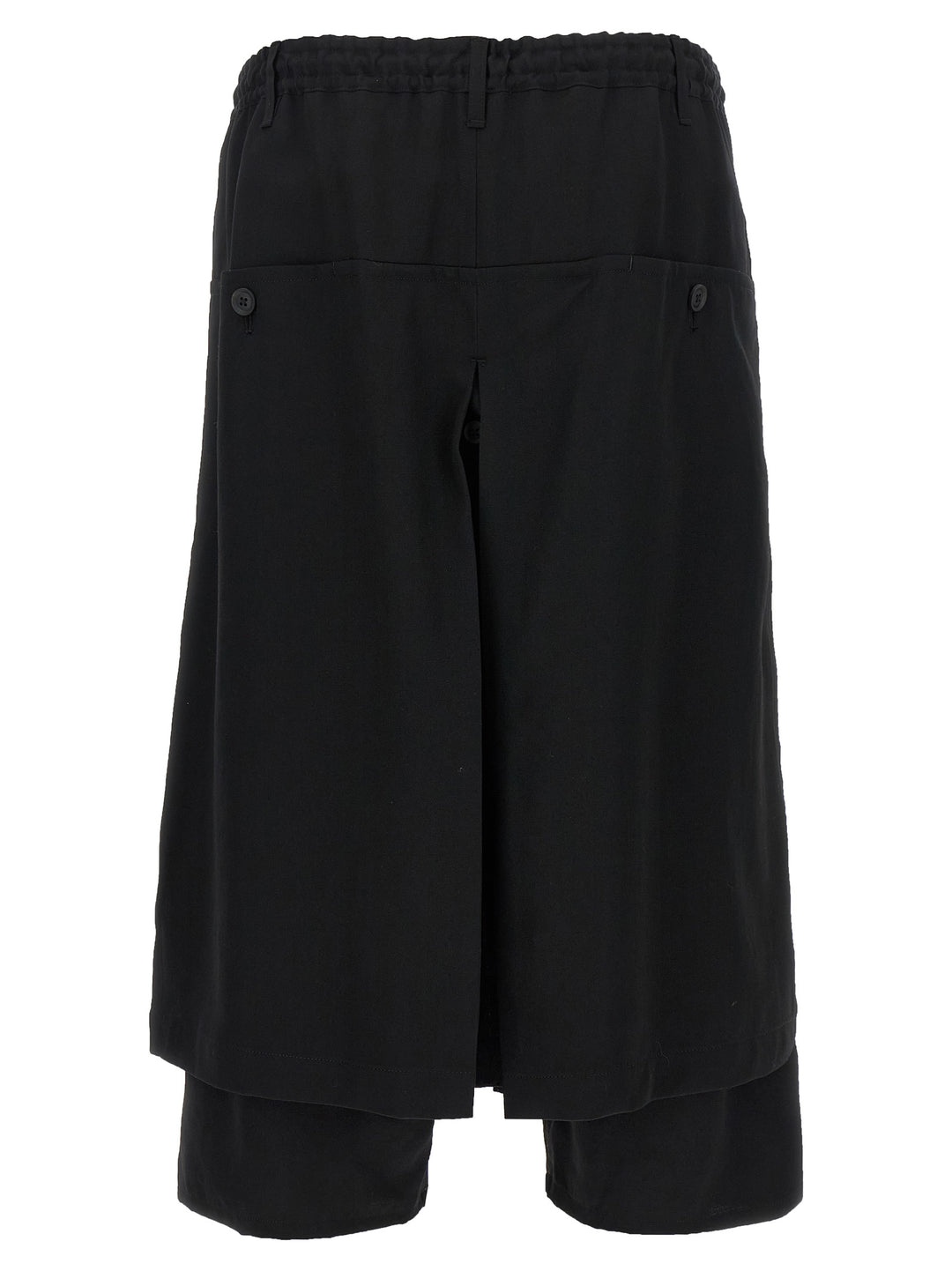 Yohji Yamamoto Standard Wrap Pants - Black | 275ac07a53a23d8772a00d73516095c2526fa925