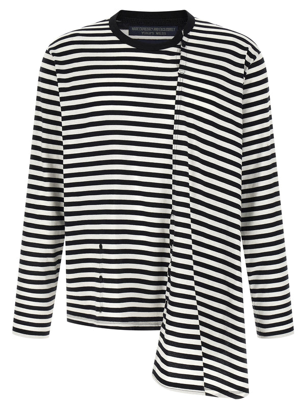 Paneled Sweaters And Cardigans White/Black