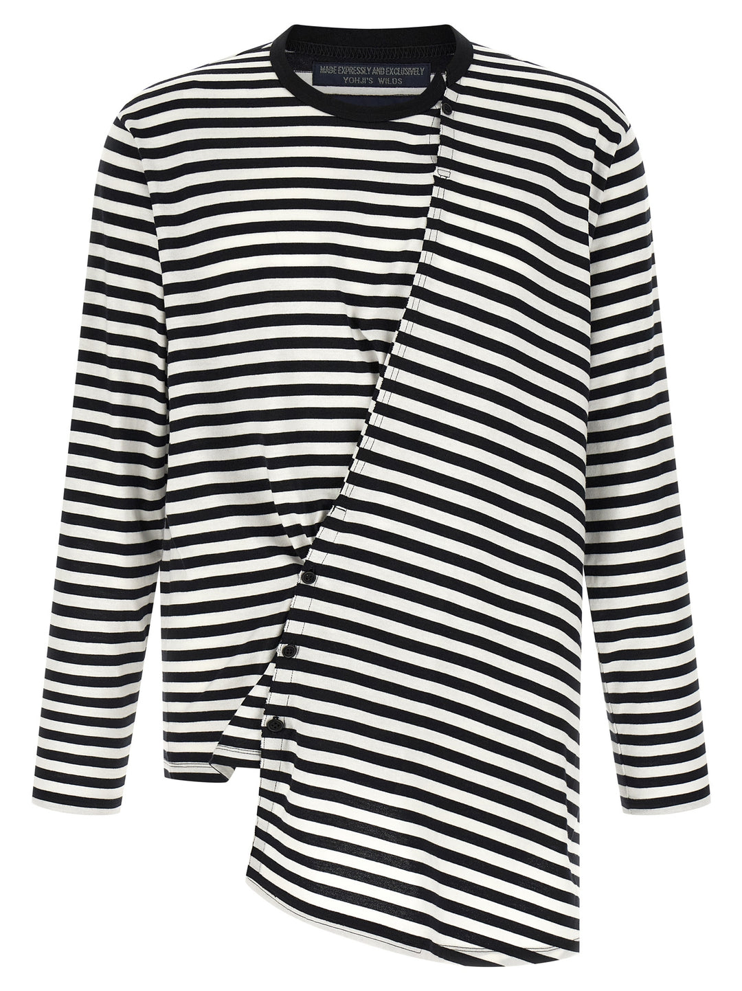 Yohji Yamamoto Paneled Sweaters and Cardigans - White/Black | a9bfee908c35bcfbf4331740e25c5b1831c1513f