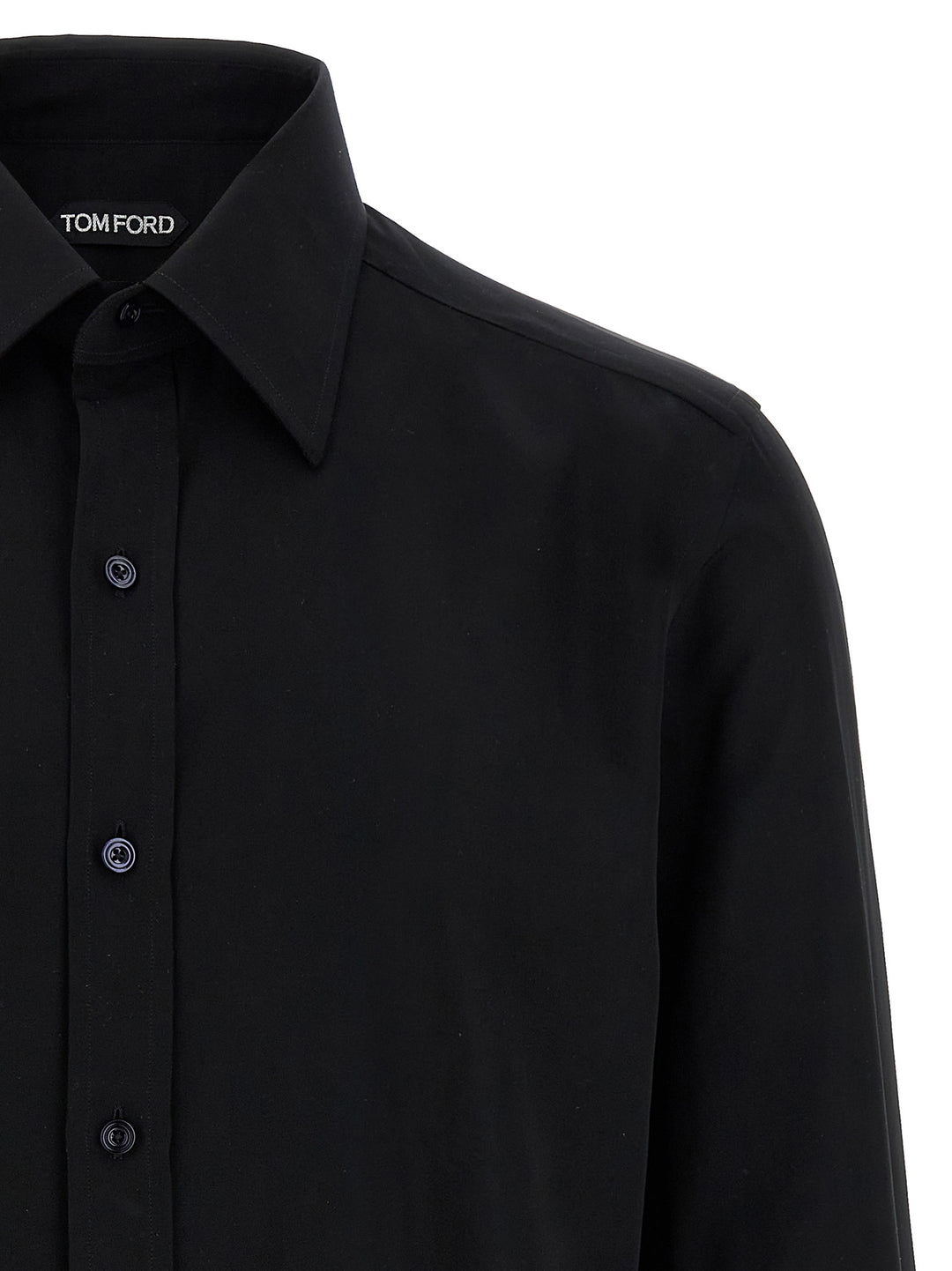 Lyoncell Shirt Shirt, Blouse Black