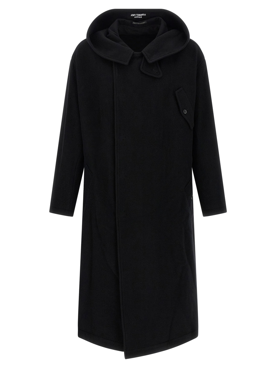 Yohji Yamamoto Hooded Coat Coats and Trench Coats - Black | d70e376f35dc67d545d3e67fe7af09fa70de2fd4