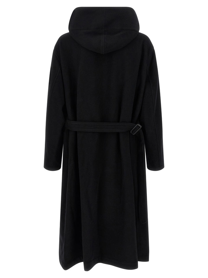 Yohji Yamamoto Hooded Coat Coats and Trench Coats - Black | 31dc8d38186d4d0e944e1f4e4b823ad9474fc267