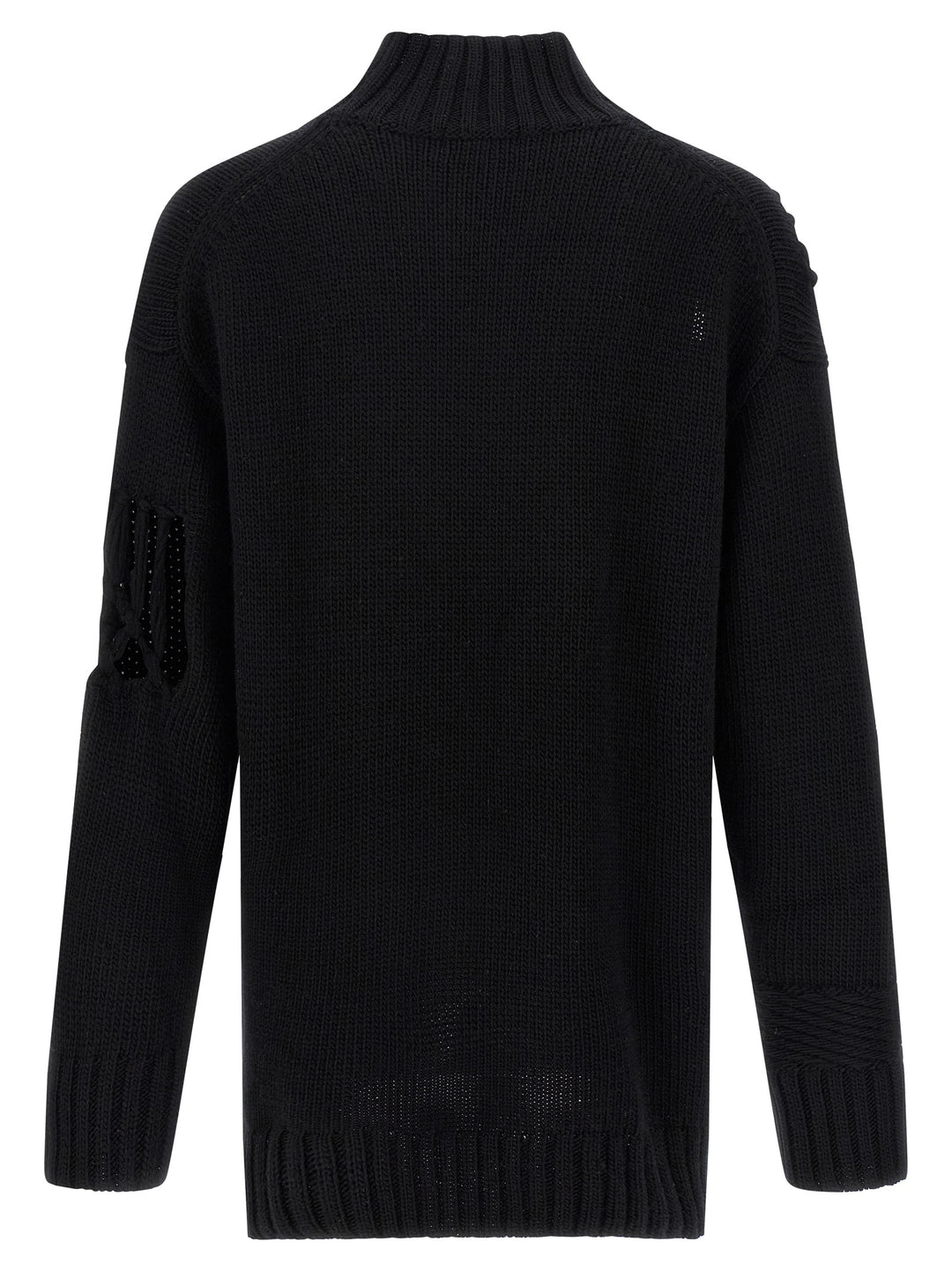 Yohji Yamamoto Macramé Insert Sweater Sweaters and Cardigans - Black | 7c6ac96c70acb9dbf1d9fc628396a21d274a1629