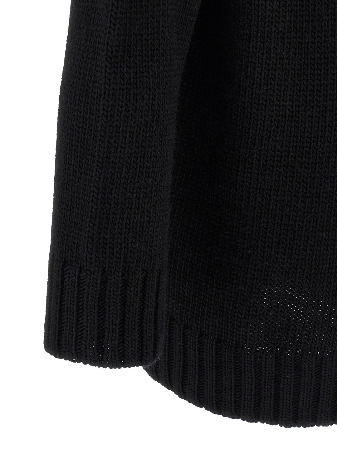 Yohji Yamamoto Macramé Insert Sweater Sweaters and Cardigans - Black | bcfffad065c65a91f976605b88b6b81f4486d3dc