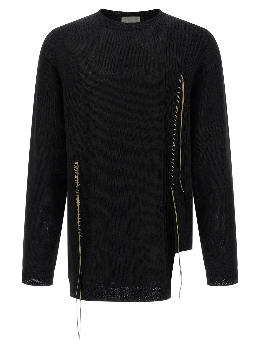 Yohji Yamamoto Embroidery Sweater Sweaters and Cardigans - Black | 8c64b15c0a7424c4e7876e08f33c529dd3249c36