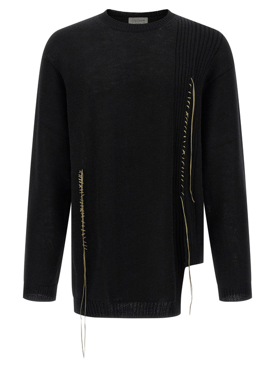 Embroidery Sweater Sweaters And Cardigans Black