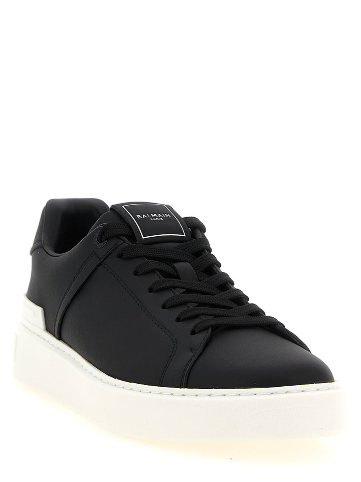 Balmain B-Court Sneakers - White/Black | ebff56f3c2f2a2566a029c89f75d8916649a02e4