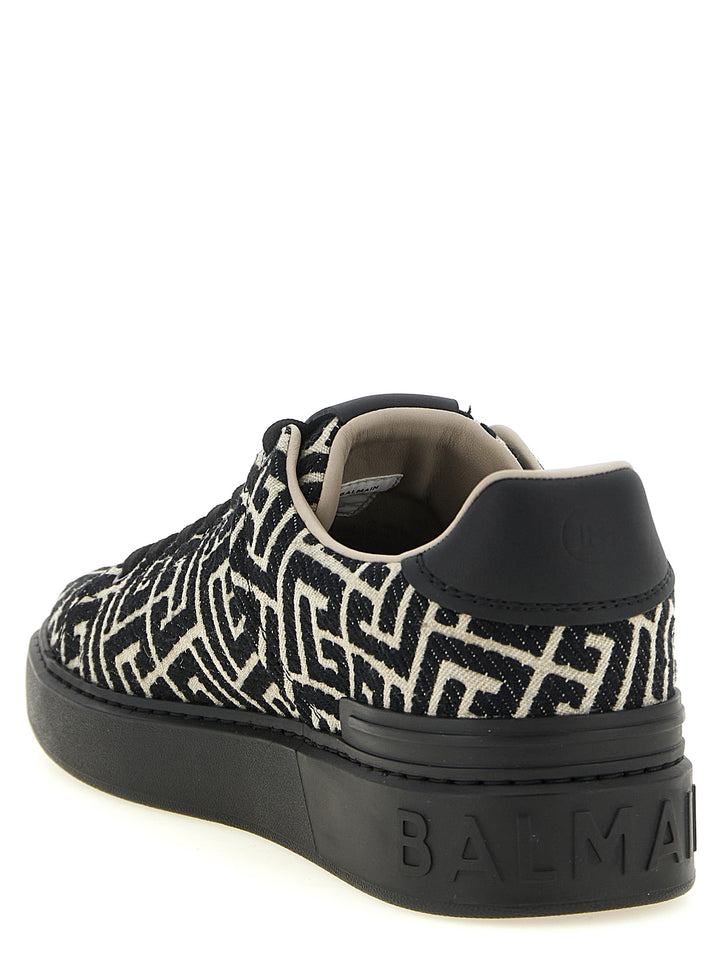 Balmain B-Court Sneakers - White/Black | f128a0246ec71732e595eee416644e43d4a49587