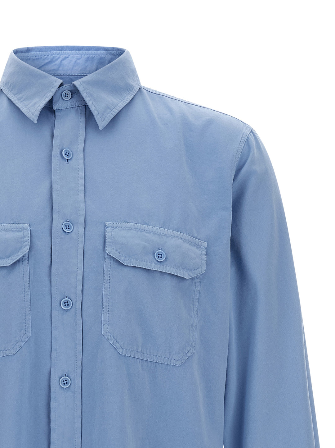 Tom Ford Faille Shirt Shirt and Blouse - Light Blue | 1fe5cdbe0e3a589f7df833c4f92a8ffa24f4fad0