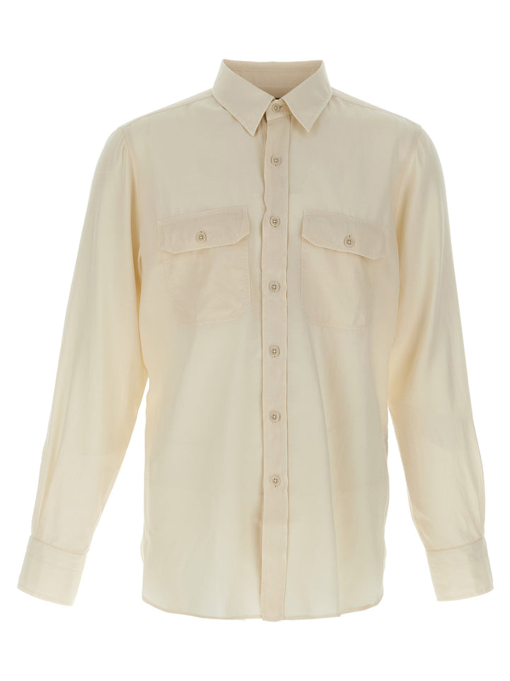 Tom Ford Twill Shirt Shirt and Blouse - White | 6a7d242f9f0d946d4bdcc62ff0929d2bc818b7d1