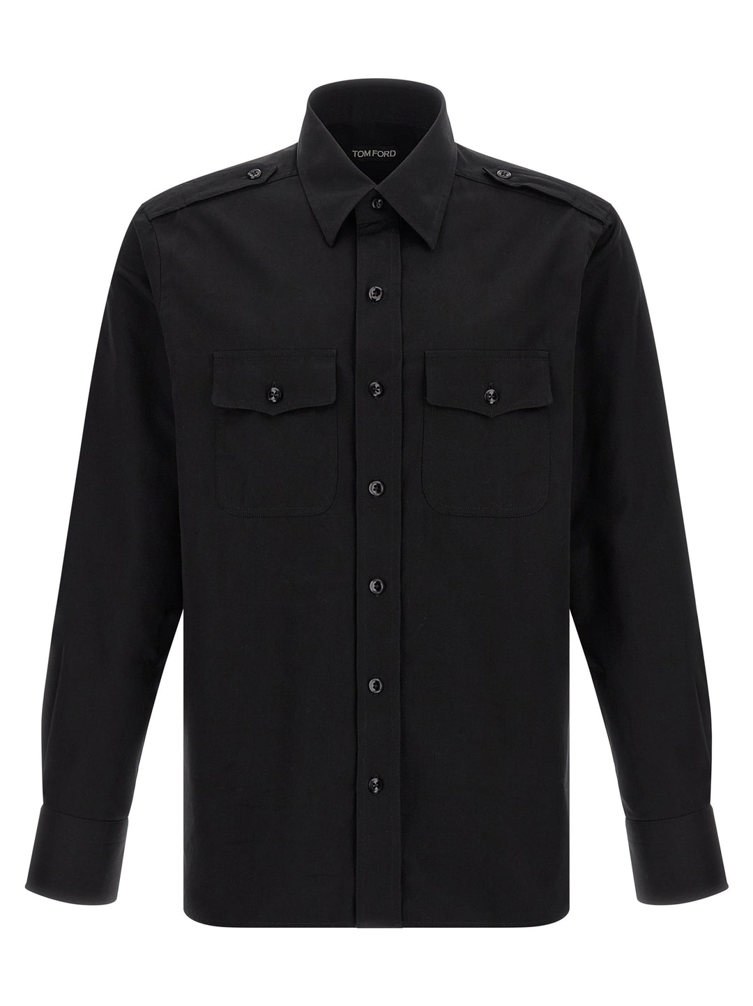 Tom Ford Military Shirt and Blouse - Black | e63dbe381dce4fb7ce96e7f49fd35d0fdcd1fac0