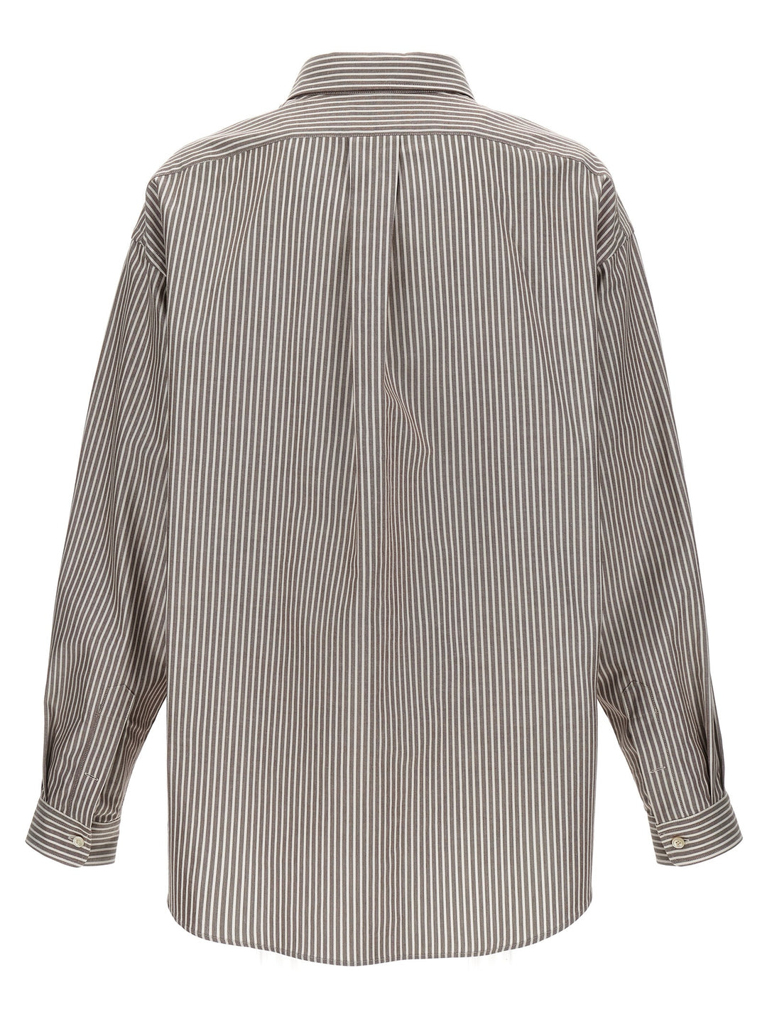 Pinstripe Oxford Shirt, Blouse White