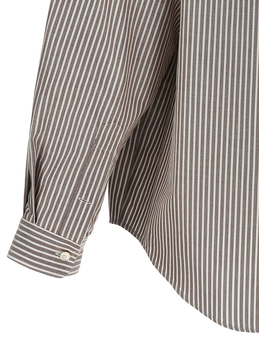 Pinstripe Oxford Shirt, Blouse White