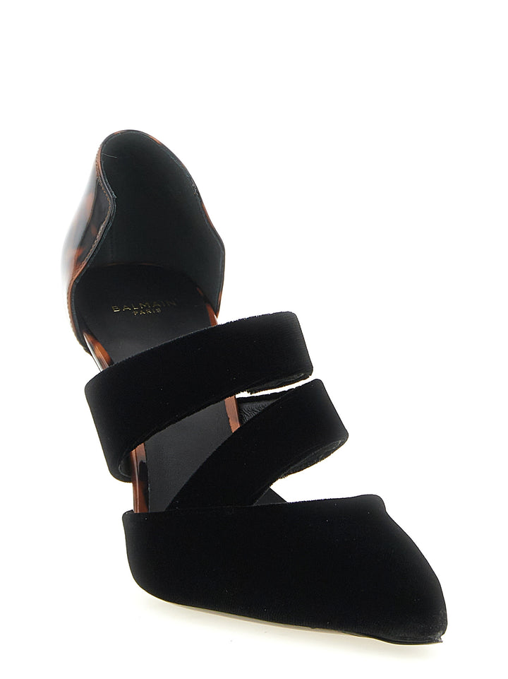 Balmain With Tortoiseshell Detail Pumps - Black | 512c7b648430de554b3b90b2185da80f444315f4
