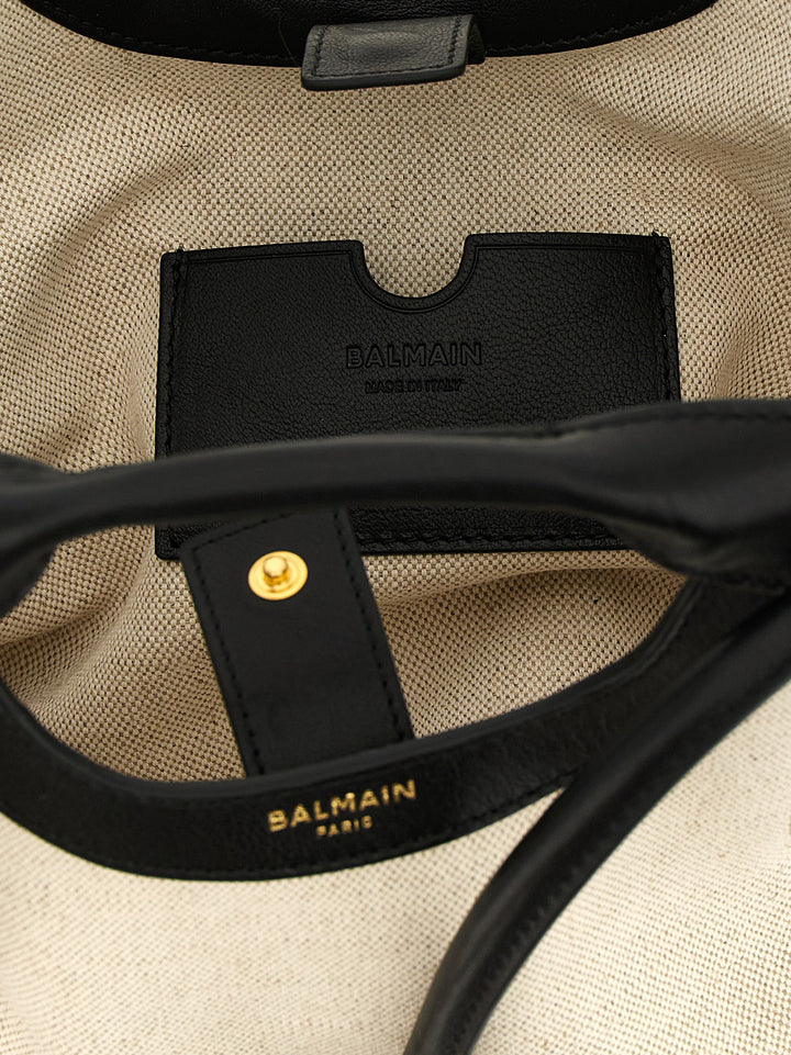 Balmain Tote Tote Bag - White/Black | 5bb7982b8271cf202bf7919f953646b79ae4590c