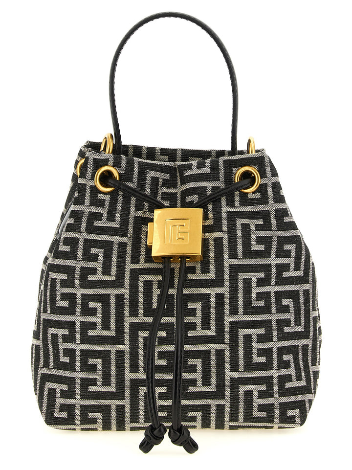 Balmain Pulse Hand Bags - White/Black | ebc141c44aa04596d4db5e5c8709bd383ddfd8ad