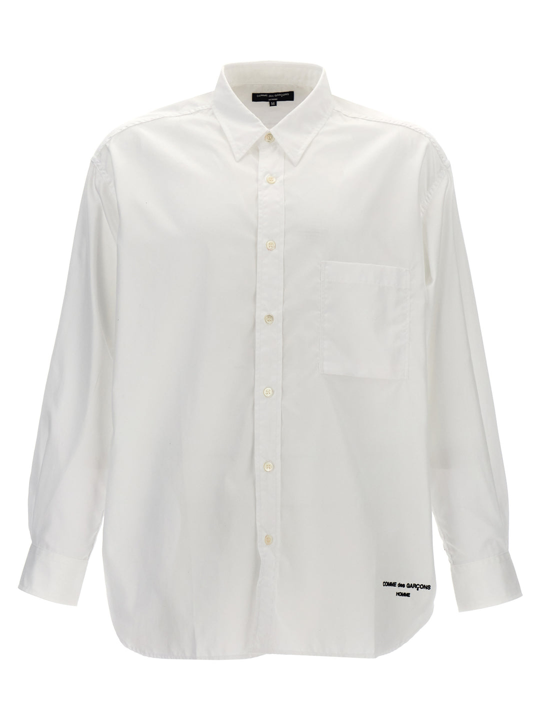 Logo Embroidery Shirt Shirt, Blouse White