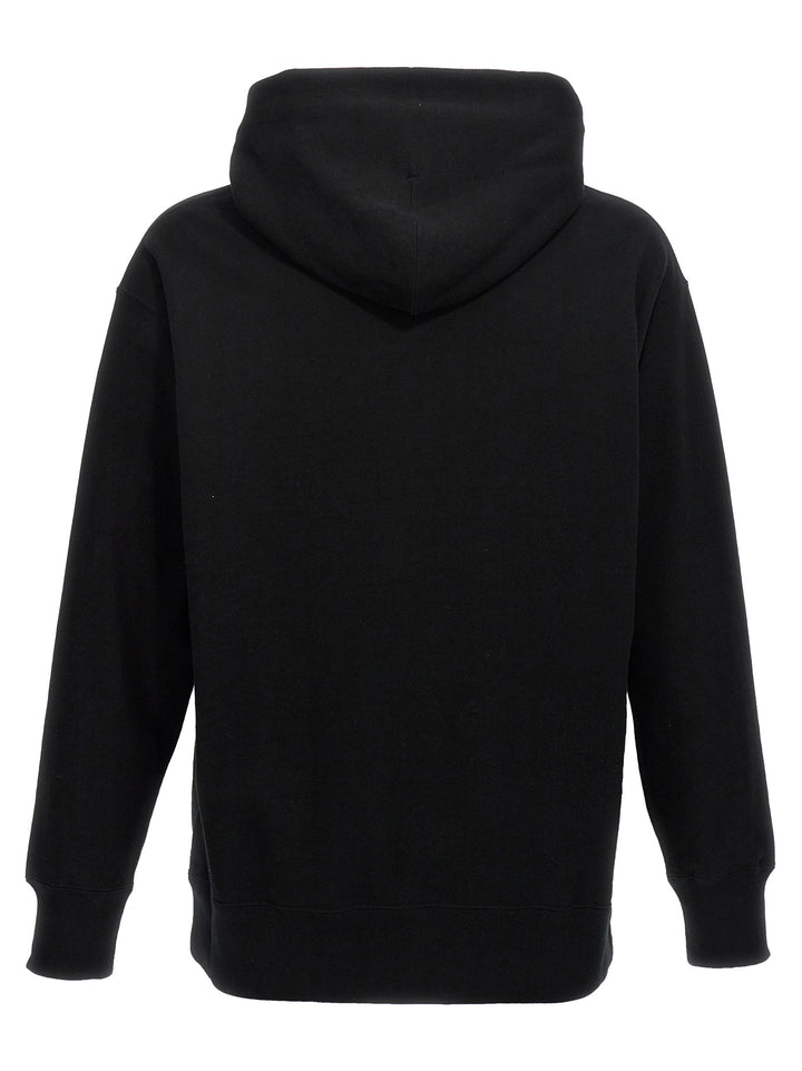 Logo Print Hoodie Sweatshirt Black