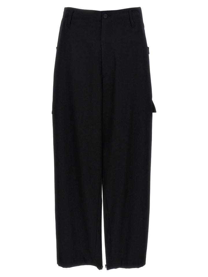 Tab Wide P Pants Black