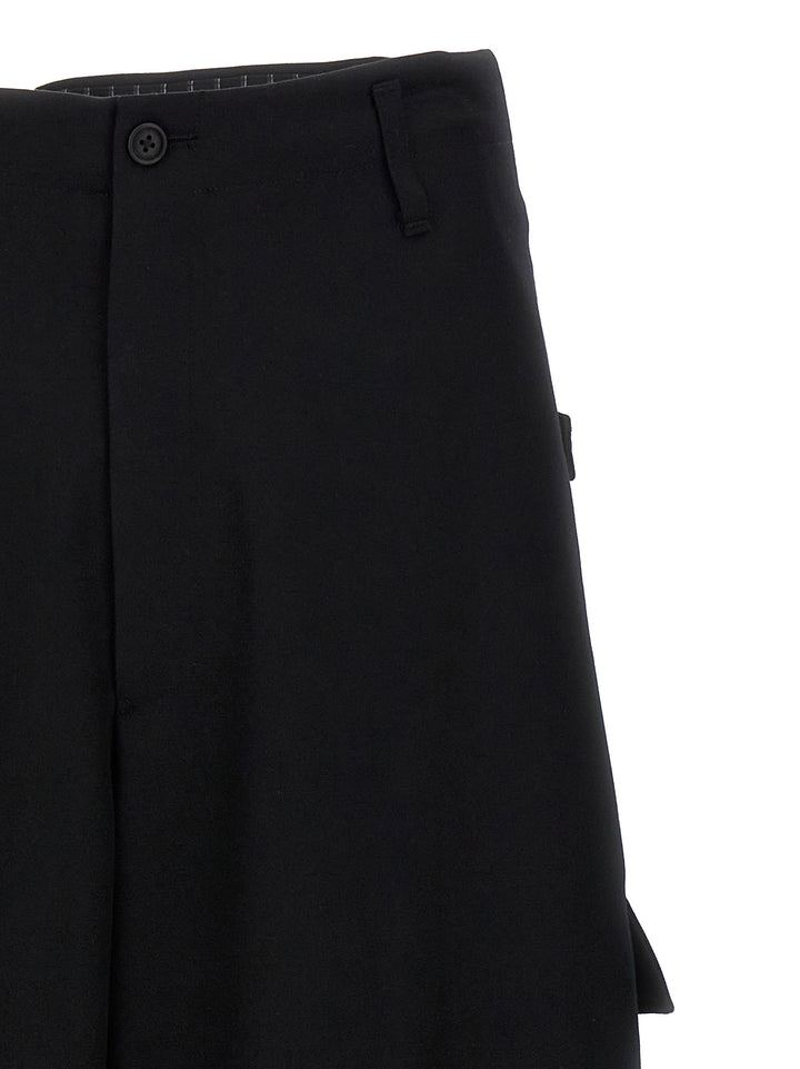 Tab Wide P Pants Black