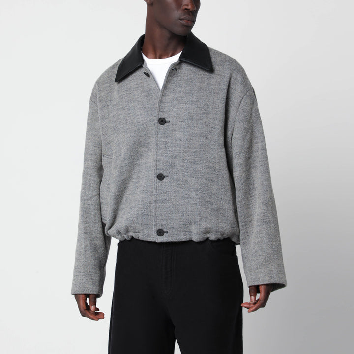Studio Nicholson Howth Black And White Wool Jacket