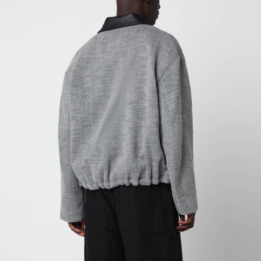 Studio Nicholson Howth Black And White Wool Jacket