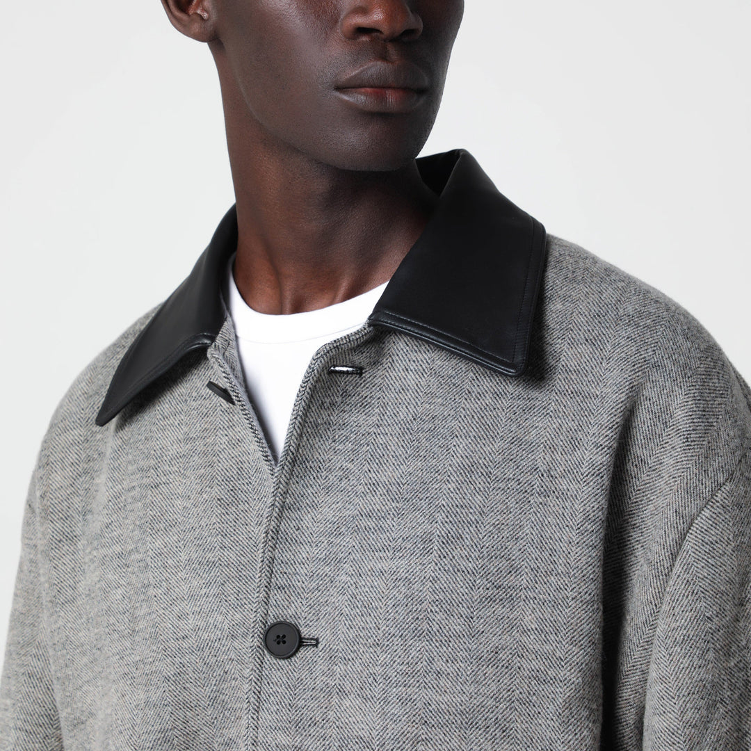 Studio Nicholson Howth Black And White Wool Jacket