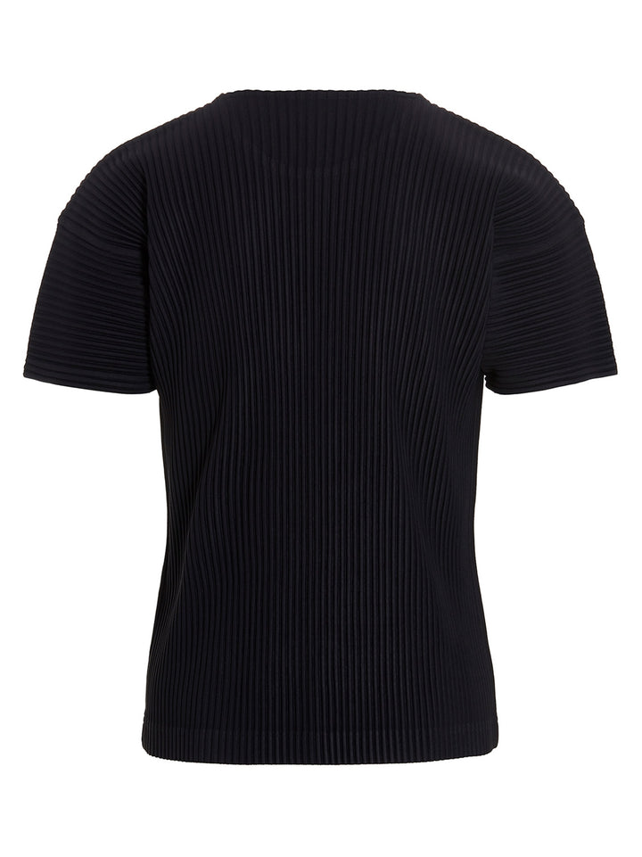 Homme Plisse' Issey Miyake Pleated T-shirt - Blue | 0f524f882e171d69b03a7faa2048c038c14983a2