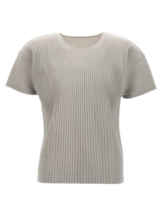 Pleated T-Shirt Gray