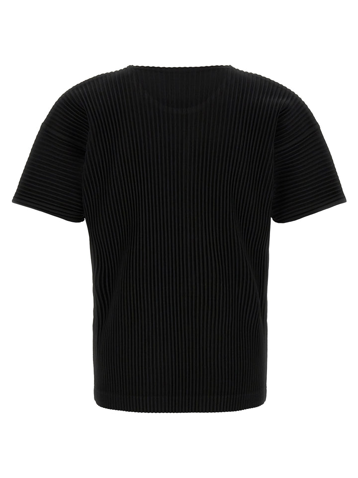 Homme Plisse' Issey Miyake Pleated T-shirt - Black | 39a321375ac346877195006285c10489531a4b23